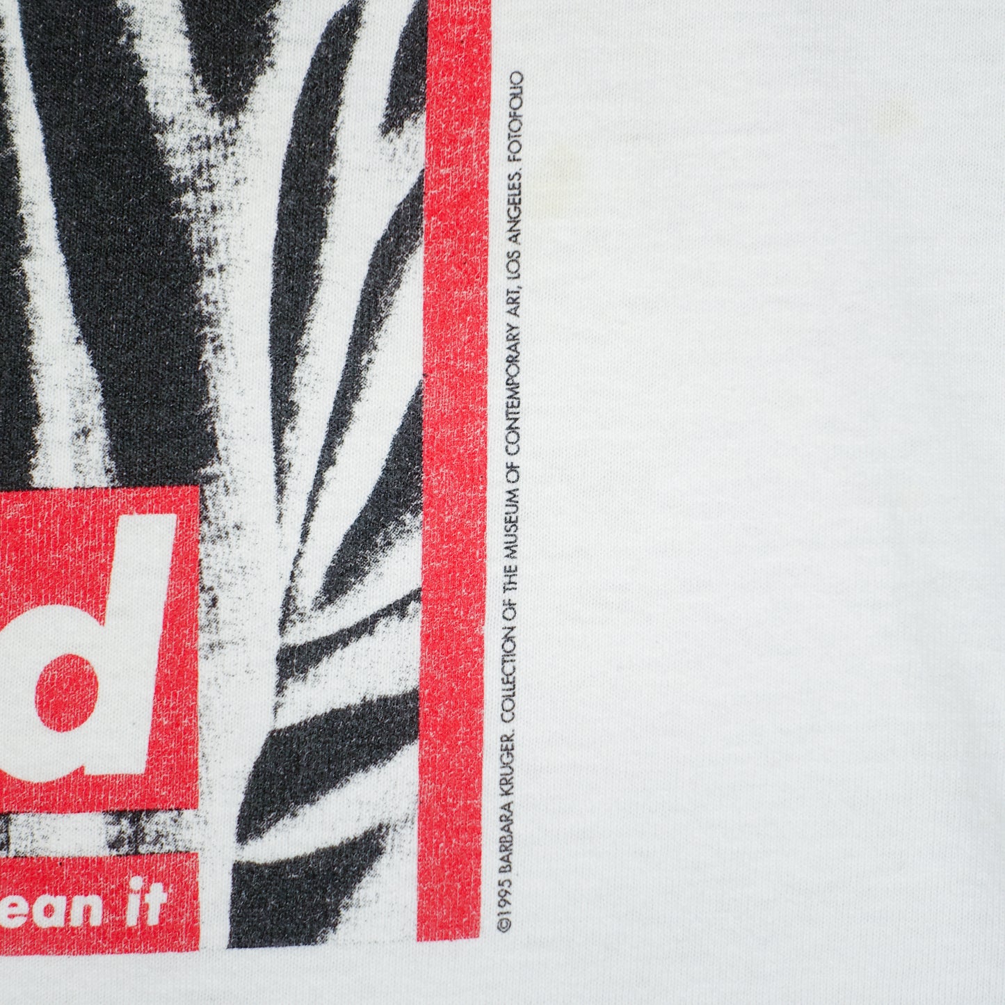 BARBARA KRUGER UNTITLED 1990 T-SHIRT