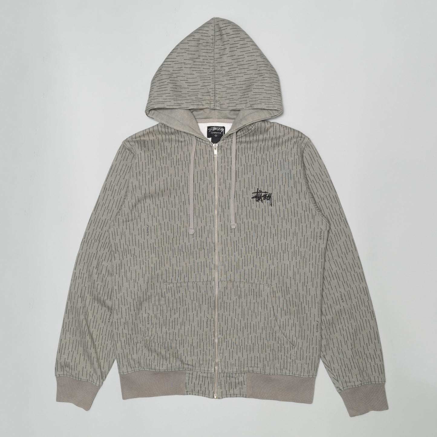 STUSSY X FUTURA RAIN CAMO ZIP HOODIE